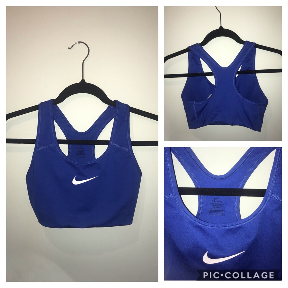 BLUE NIKE SPORTS BRA